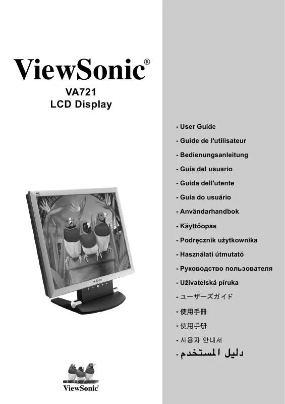 Mode d'emploi VIEWSONIC VA721