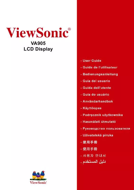 Mode d'emploi VIEWSONIC VA905