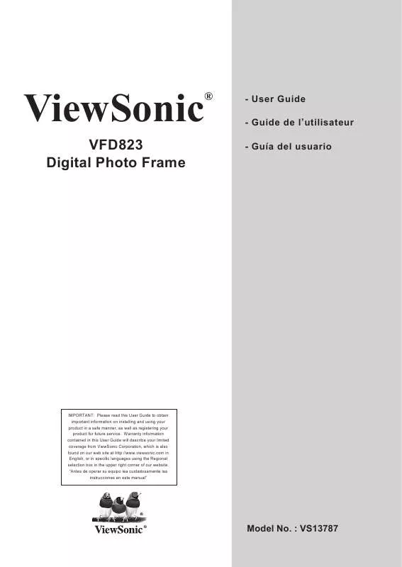 Mode d'emploi VIEWSONIC VFD823-50