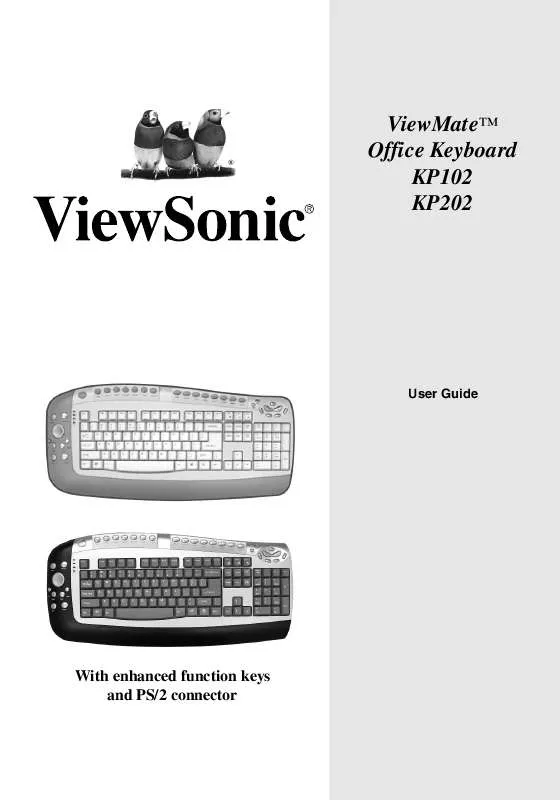 Mode d'emploi VIEWSONIC VIEWMATE KP-202