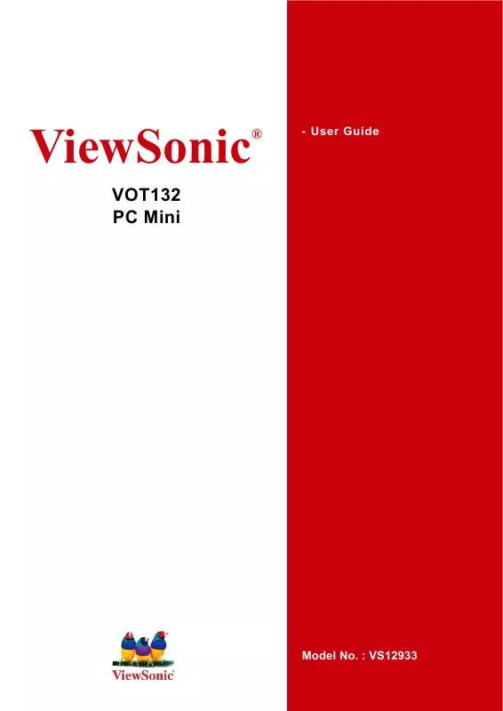 Mode d'emploi VIEWSONIC VOT132