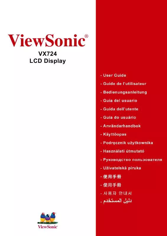 Mode d'emploi VIEWSONIC VX724