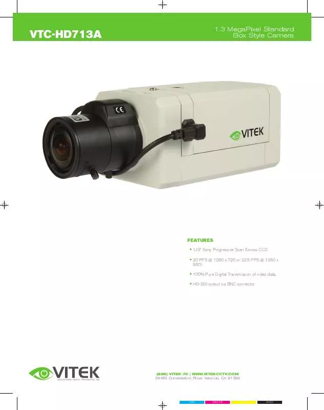 Mode d'emploi VITEK VTC-HD713A