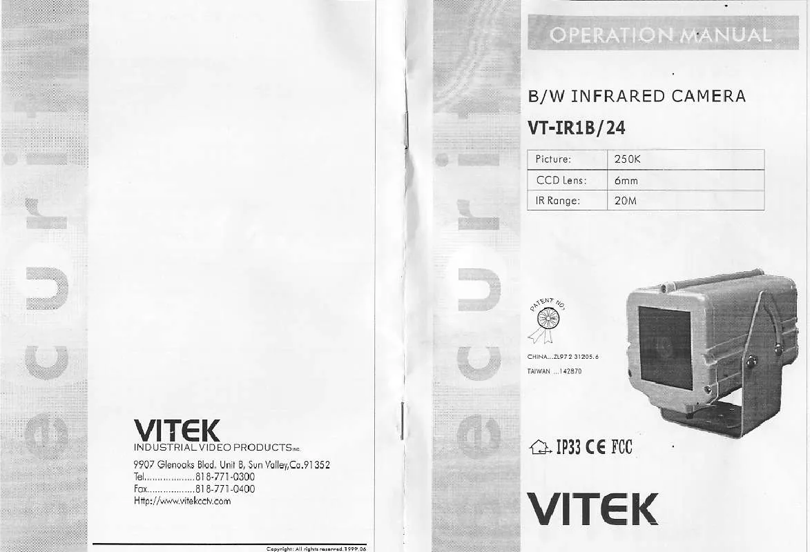 Mode d'emploi VITEK VTC-IR1B-24