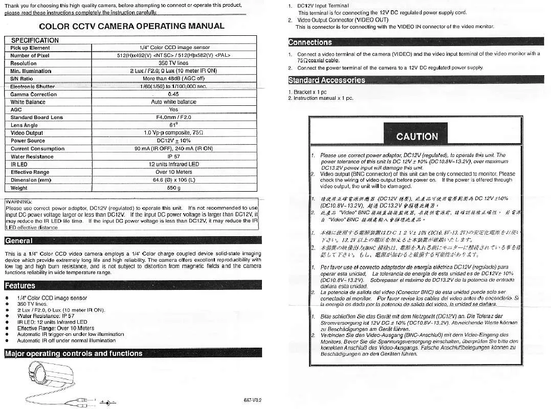 Mode d'emploi VITEK VTC-LED667CB