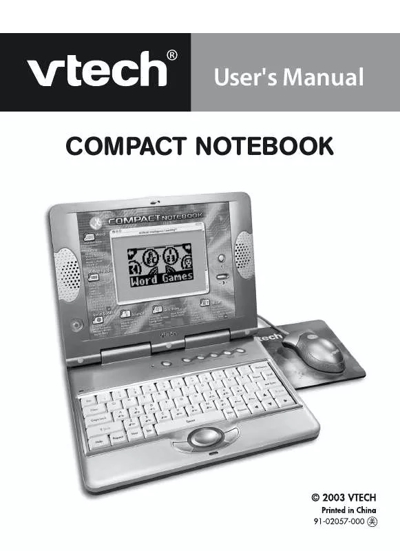 Mode d'emploi VTECH AI COMPACT NOTEBOOK