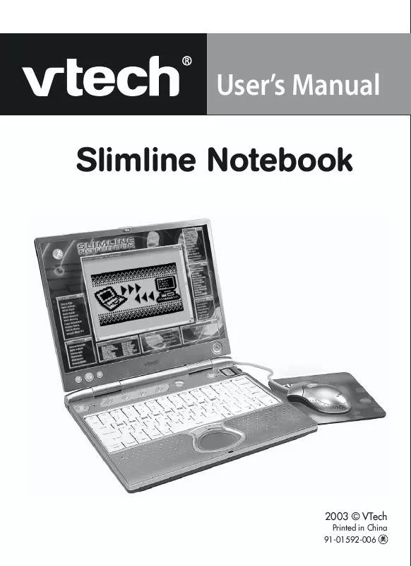 Mode d'emploi VTECH AI SLIMELINE NOTEBOOK