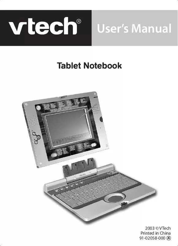 Mode d'emploi VTECH AI TABLET NOTEBOOK