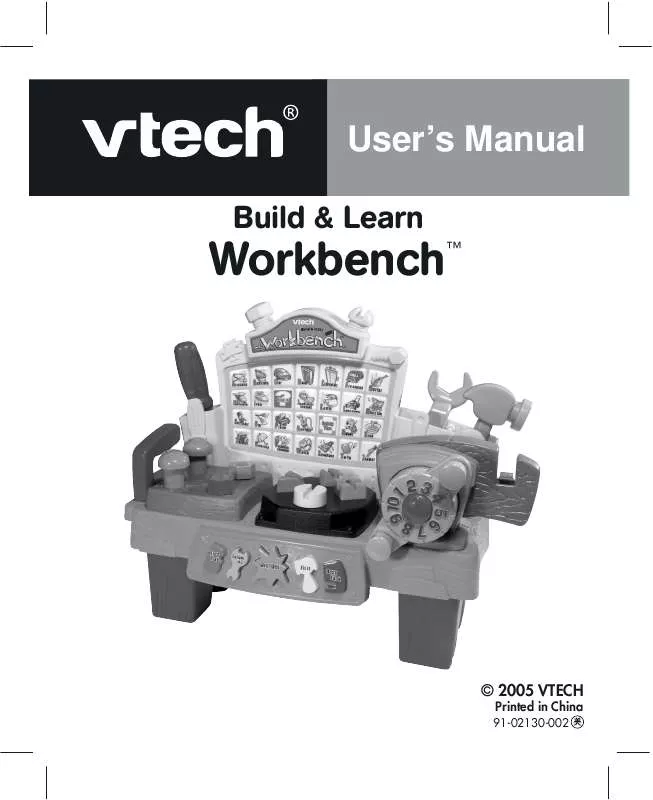 Mode d'emploi VTECH BUILD AND LEARN WORKBENCH