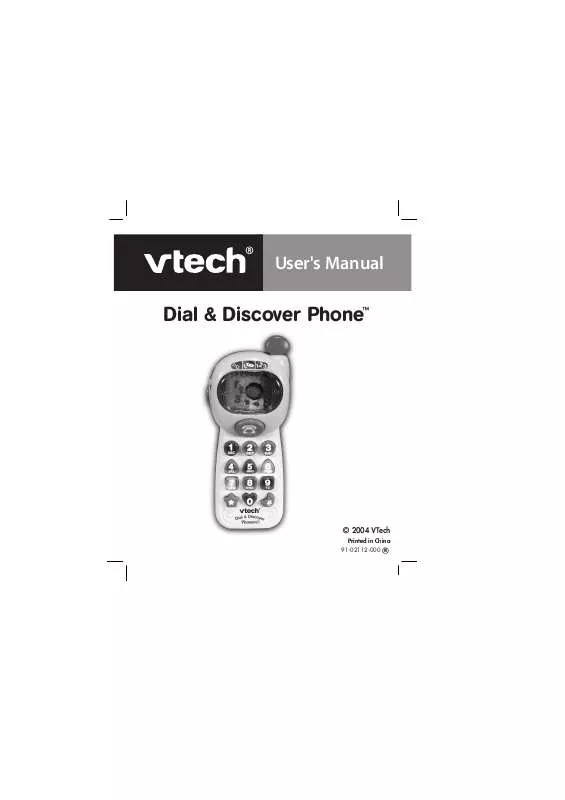 Mode d'emploi VTECH DIAL & DISCOVER PHONE