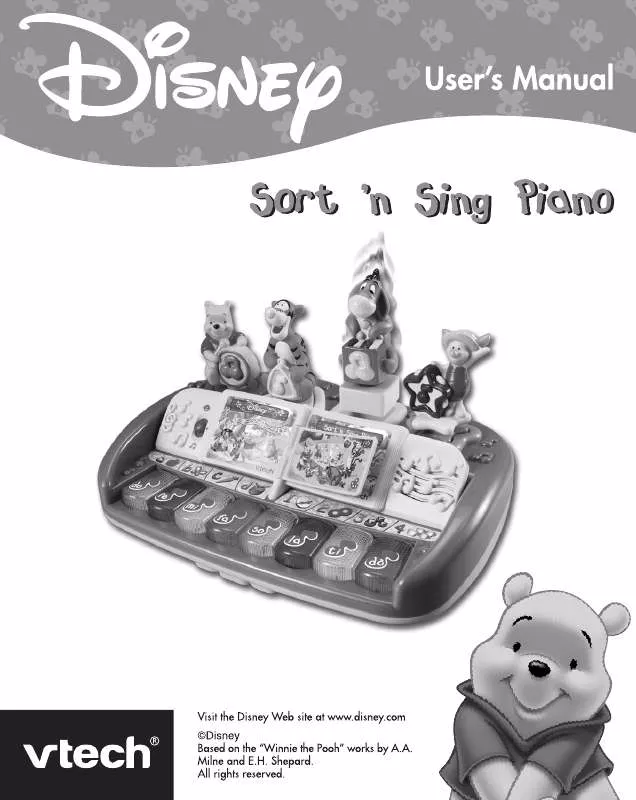 Mode d'emploi VTECH DISNEY SORT&SING PIANO 70700