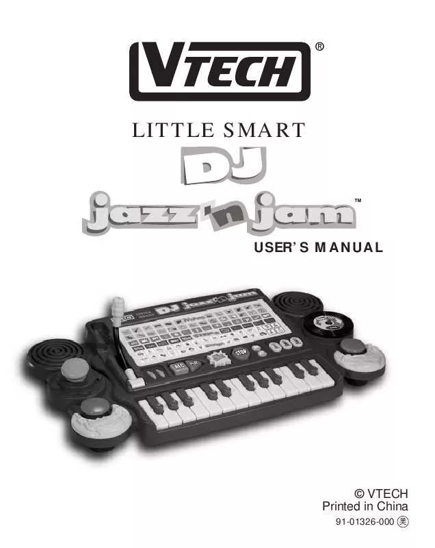 Mode d'emploi VTECH DJ JAZZ-N-JAM