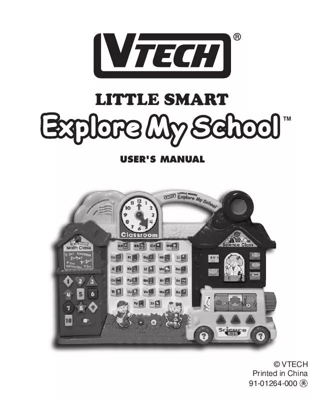 Mode d'emploi VTECH EXPLORE MY SCHOOL