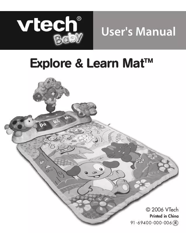 Mode d'emploi VTECH EXPLORE&LEARNMAT