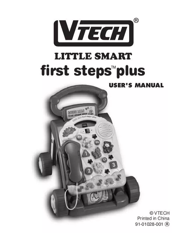 Mode d'emploi VTECH FIRST STEPS PLUS