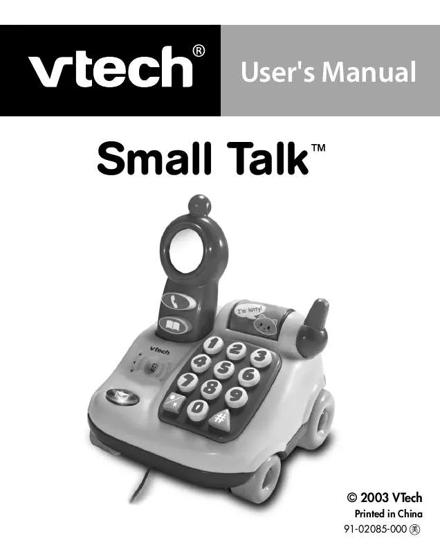 Mode d'emploi VTECH SMALL TALK