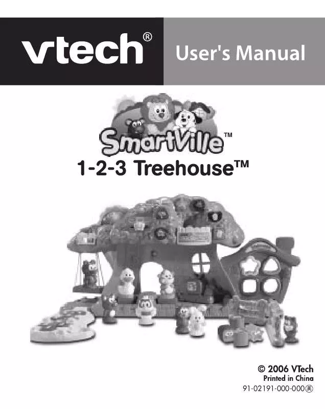 Mode d'emploi VTECH SMARTVILLE TREEHOUSE 69700