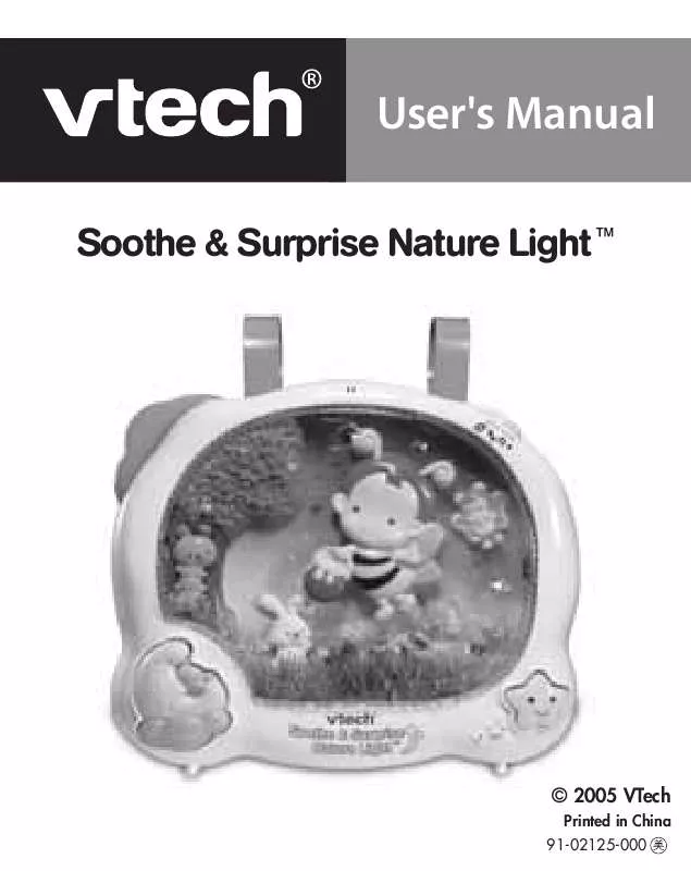 Mode d'emploi VTECH SOOTHESURPRISENATURELIGHT