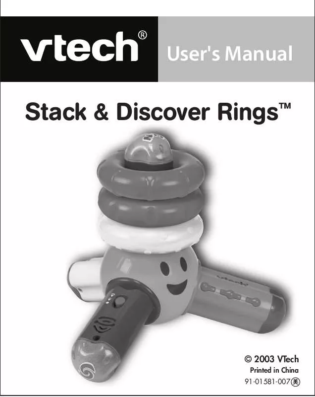 Mode d'emploi VTECH STACK & DISCOVER RINGS