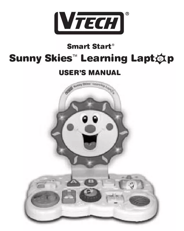 Mode d'emploi VTECH SUNNY SKIES LAPTOP