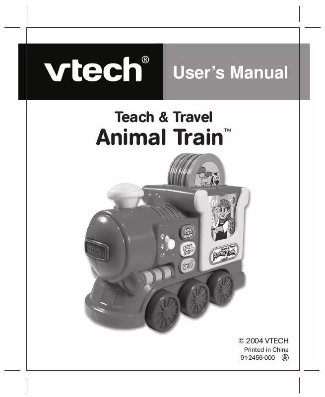 Mode d'emploi VTECH TEACH & TRAVEL ANIMAL TRAIN