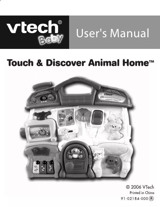 Mode d'emploi VTECH TOUCH & DISCOVER ANIMAL HOME