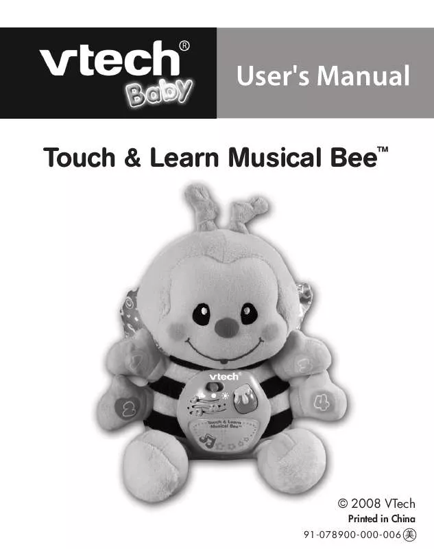 Mode d'emploi VTECH TOUCH & LEARN MUSICAL BEE