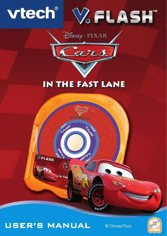 Mode d'emploi VTECH V.FLASH DISNEYPIXAR CARS IN THE FAST LANE