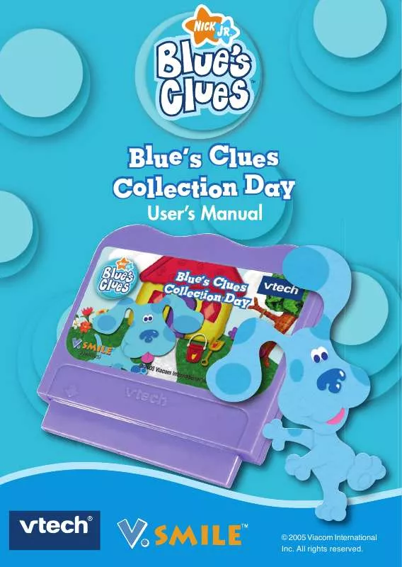 Mode d'emploi VTECH V.SMILE BLUES CLUE S BLUES COLLECTIONS