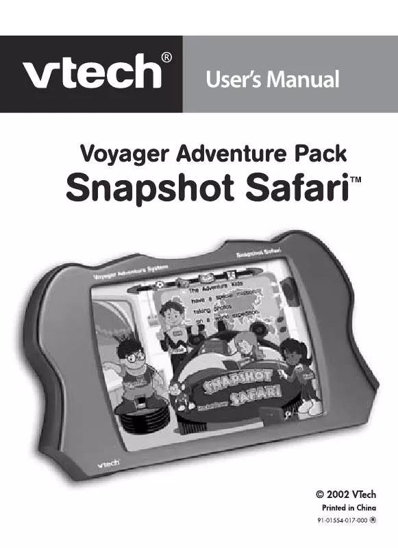 Mode d'emploi VTECH VOYAGER SNAPSHOT SAFARI