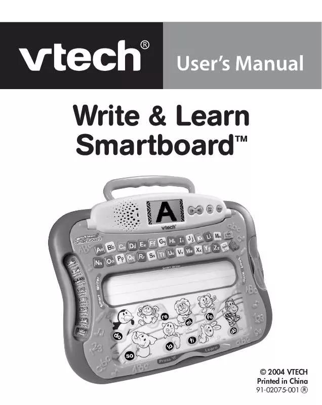 Mode d'emploi VTECH WRITE LEARN SMARTBOARD