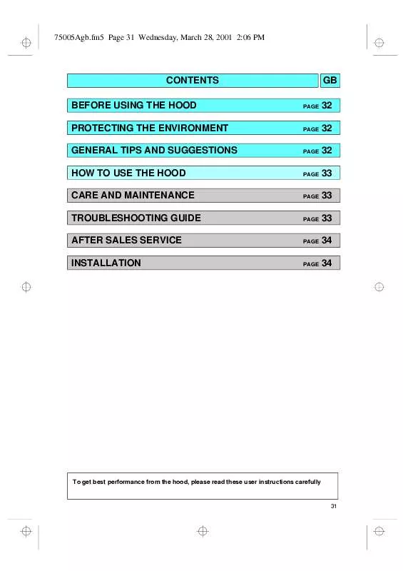 Mode d'emploi WHIRLPOOL 100 192 97