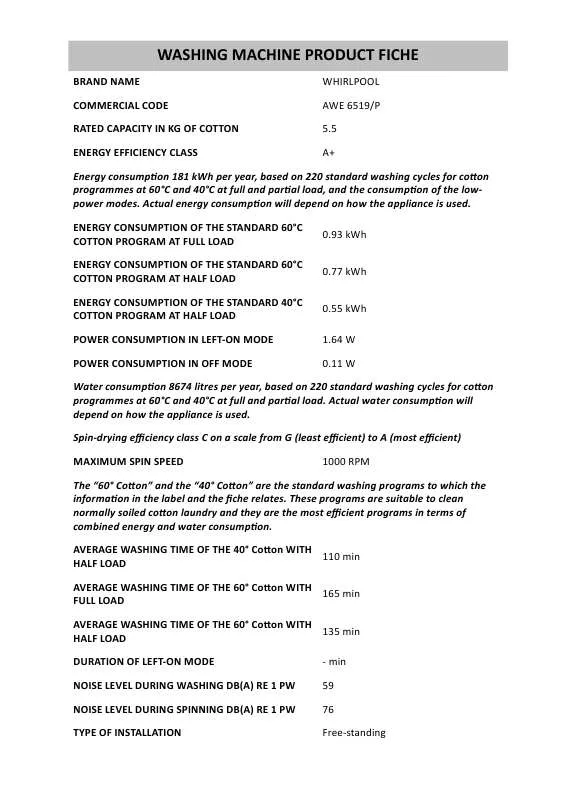 Mode d'emploi WHIRLPOOL 3LWTW4800YQ