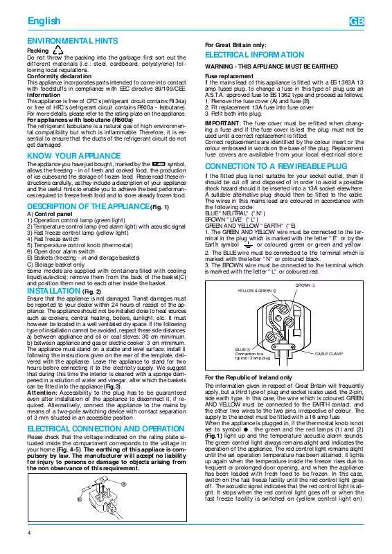 Mode d'emploi WHIRLPOOL 5304 C