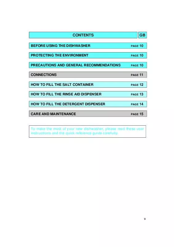 Mode d'emploi WHIRLPOOL 6ADP 905/3 IX