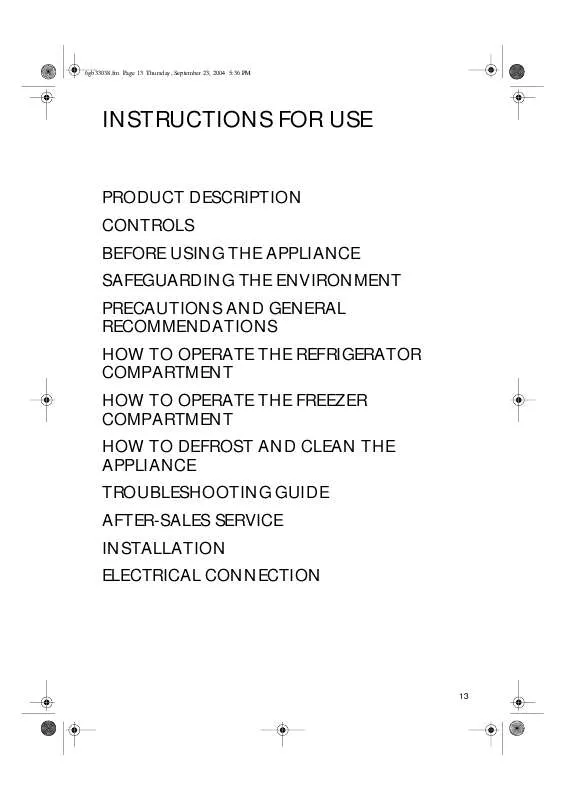 Mode d'emploi WHIRLPOOL A160A E02