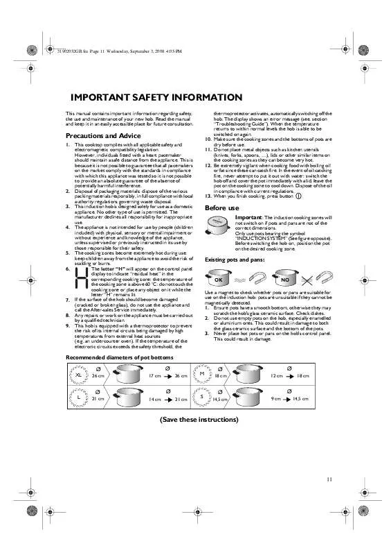 Mode d'emploi WHIRLPOOL ACM 713/IX