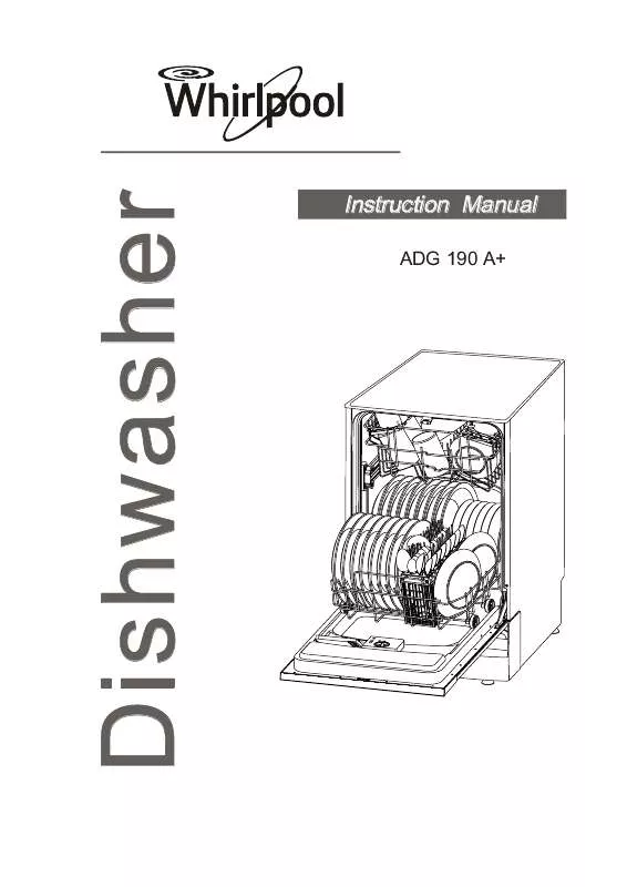 Mode d'emploi WHIRLPOOL ADG 190 A