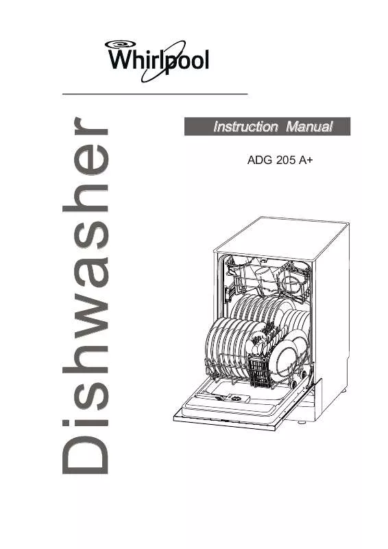 Mode d'emploi WHIRLPOOL ADG 205 A