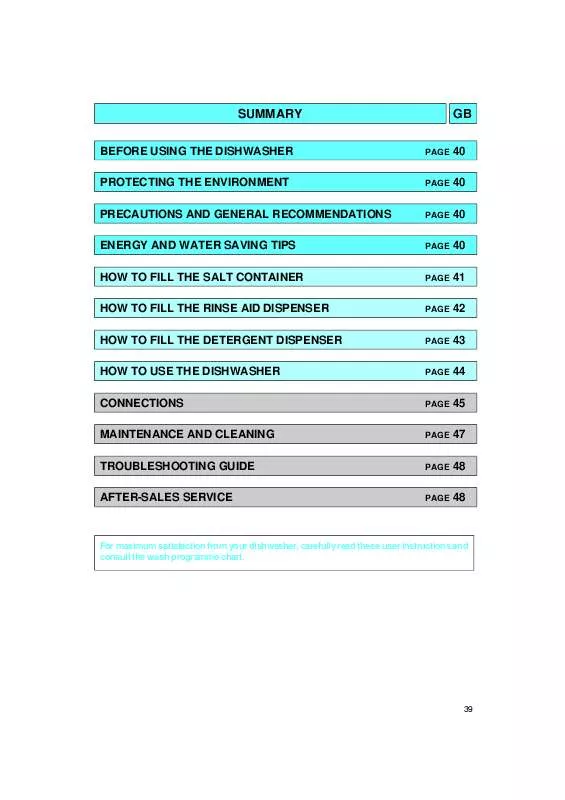 Mode d'emploi WHIRLPOOL ADP 930/3 WH