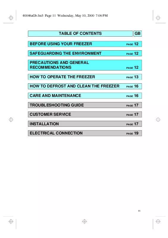 Mode d'emploi WHIRLPOOL AFB 440/H