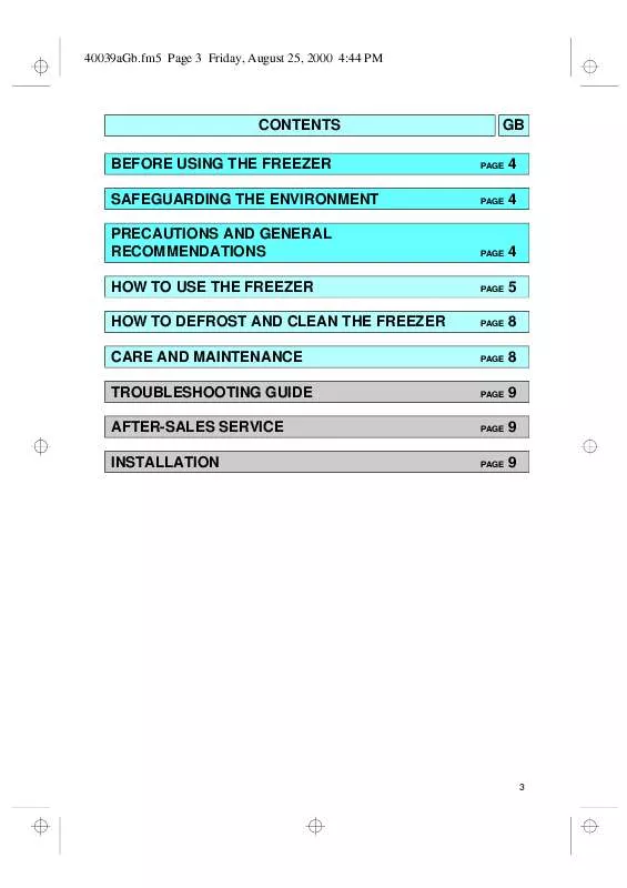 Mode d'emploi WHIRLPOOL AFB 740/G-TK