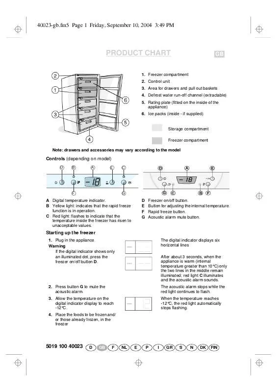 Mode d'emploi WHIRLPOOL AFG 370/G