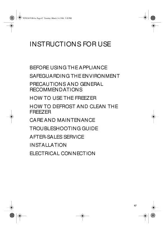 Mode d'emploi WHIRLPOOL AFG 8030