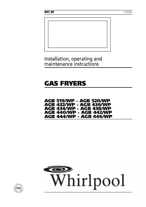 Mode d'emploi WHIRLPOOL AGB 432/WP