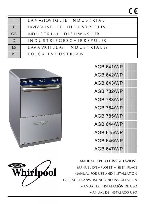 Mode d'emploi WHIRLPOOL AGB 783/DP