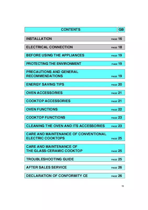 Mode d'emploi WHIRLPOOL AKF 803 AV