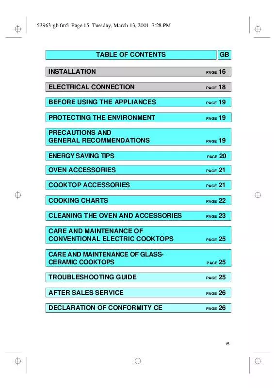 Mode d'emploi WHIRLPOOL AKF 850 NB