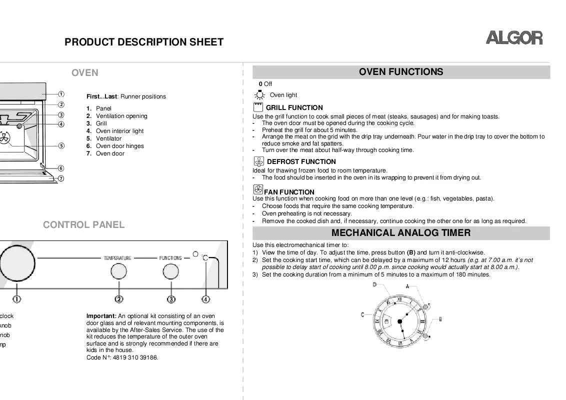 Mode d'emploi WHIRLPOOL AKL 471