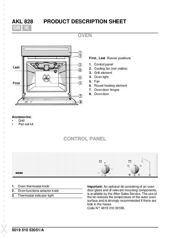 Mode d'emploi WHIRLPOOL AKL 828 IX